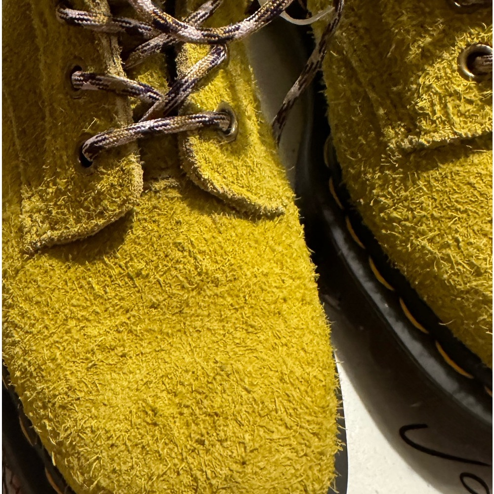 HALLOWEEN New Dr.Martens 939 Moss Green Long Napped Suede Mb Yellow